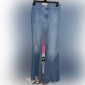 Free people flared denim jeans